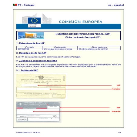 Tin  -country_sheet_pt_es