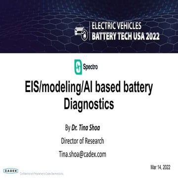 EIS BASED BATTERY MANAGEMENT SYSTEMS - ADVANTAGES, CHALLENGES, AND ...