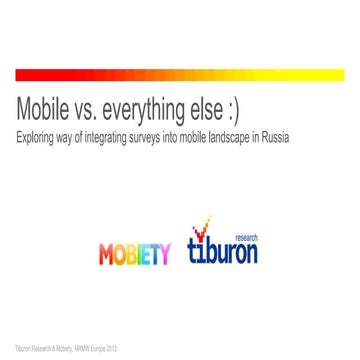 Mobile VS everything else
