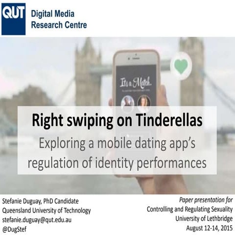 Right swiping on Tinderellas: Exploring a mobile dating app’s regulation of i...