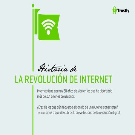Infografía de la historia de Internet