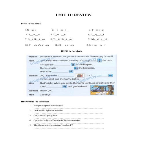 TIẾNG ANH 4 UNIT 11 FAMILY AND FRIENDS HÈ | DOCX
