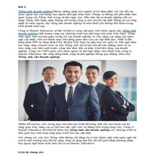 Tiếng anh doanh nghiệp 