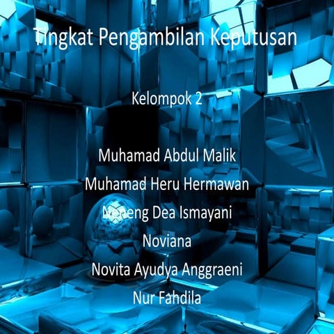 Tingkat pengambilan keputusan