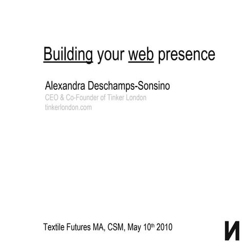 Online presence for designers 2