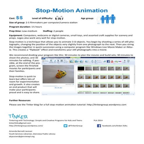 Tinker PLA  2014 Tinker Presentation Handouts