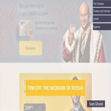 Tinkoff: The Neobank of Russia | PPT