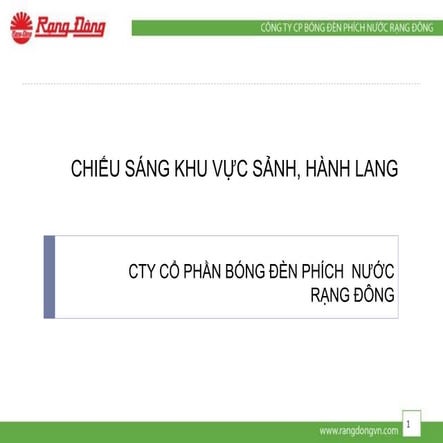 Đèn LED chiếu sáng Tiền sảnh, hành lang trong văn phòng công sở