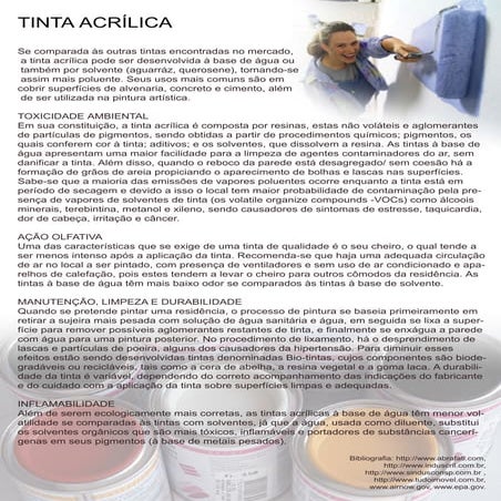 Tinta acr°lica michelle