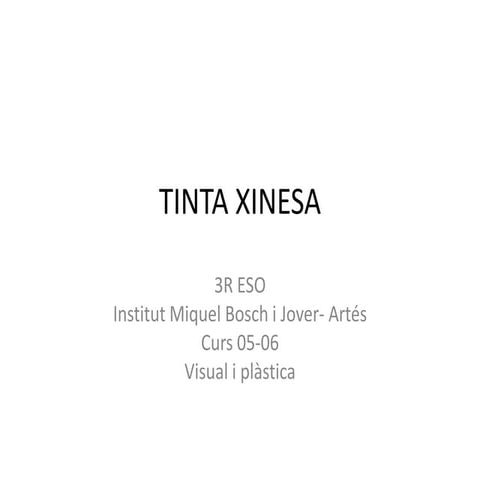 Tinta xinesa