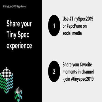 Tiny Spec 2019 Bangalore