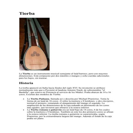 Tiorba y bajo | DOCX