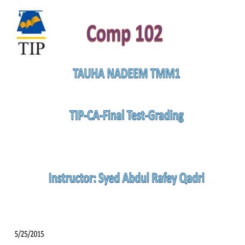 Tip ca-tauha nadeem