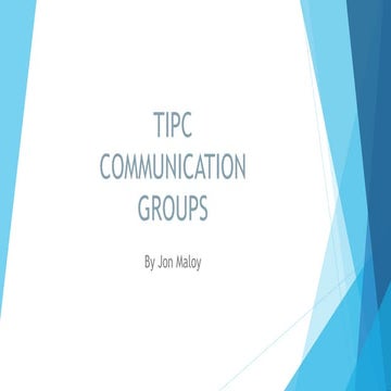Tipc Communication Groups