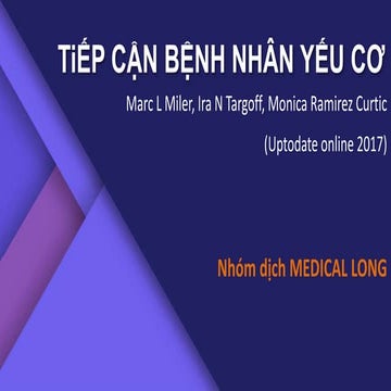 Tiếp cận bn yếu cơ