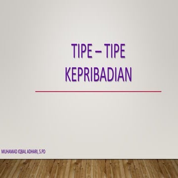 Tipe – tipe kepribadian.pptx