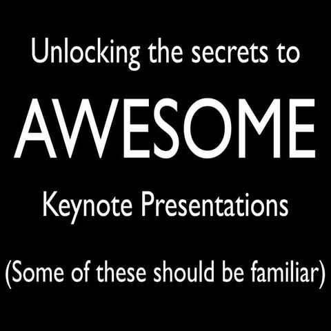 Tips for Creating a Great Keynote