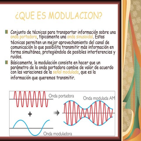 Tipo de-modulacion codificacion y decodificacion