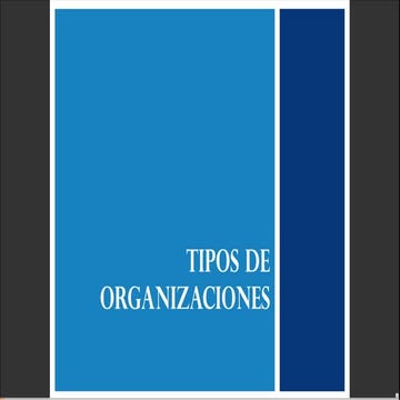 Tipo de organizaciones