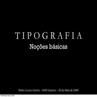 Tipografia - Noções Básicas