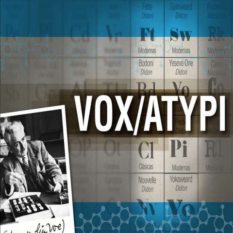 Clasificación Tipográfica Vox/Atypi. 