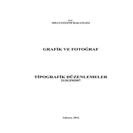 Tipografik düzenlemeler