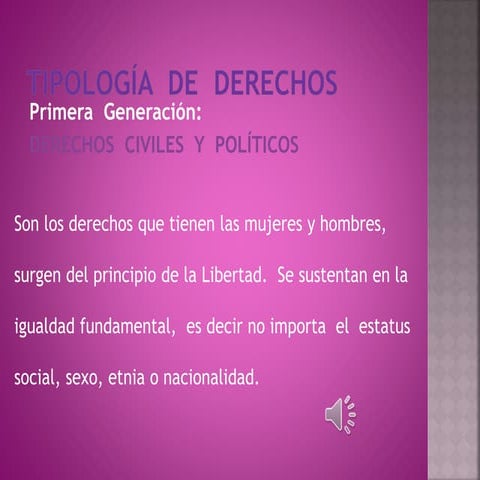 Tipología  de  derechos