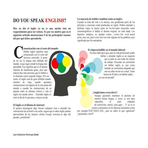 Razones para aprender inglés