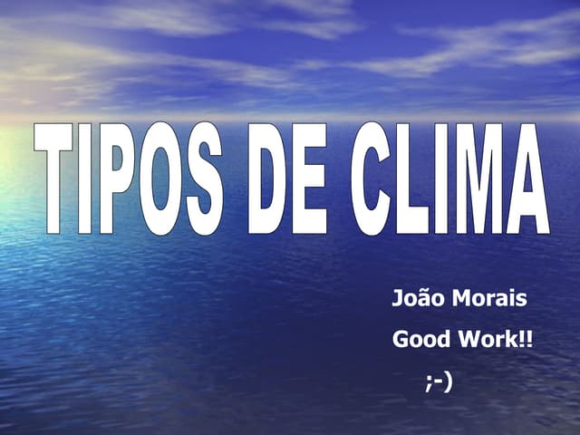Tipos De Clima