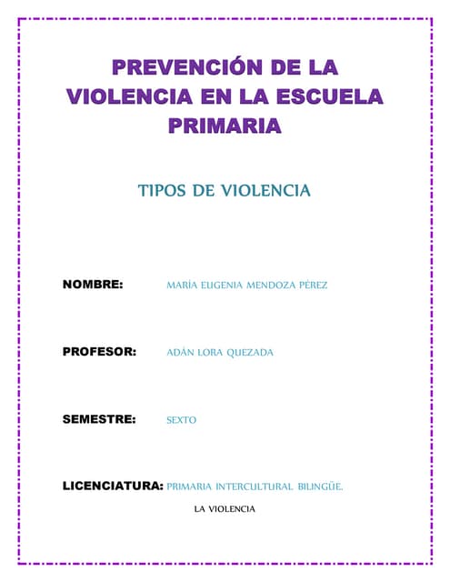 Tipos de violencia