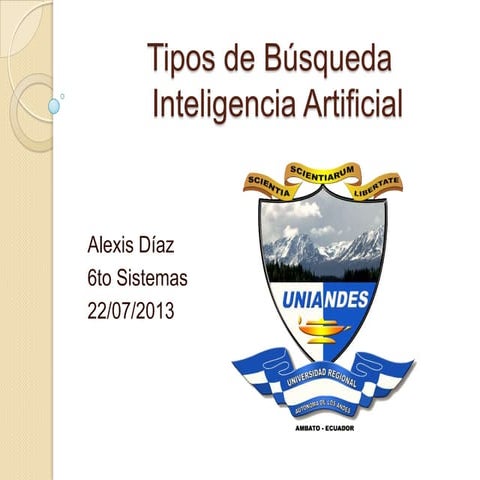 Tipos básicos de Búsqueda | Inteligencia Artificial