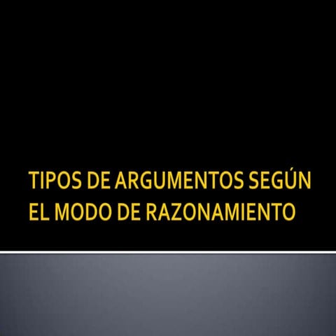 Tipos de argumentos