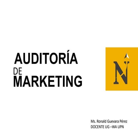 TIPOS DE AUDITORIA DE MARKETING