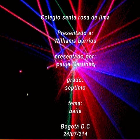 Tipos de bailes actividad de sonido