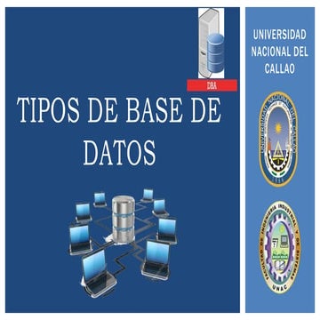 TIPOS DE BASE DE DATOS