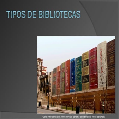 Tipos de bibliotecas | PPT