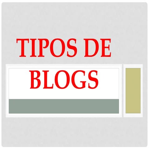 Tipos de blogs