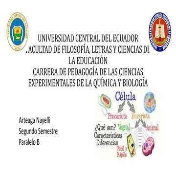 Tipos de celulas eucariota y procariota | PPTX