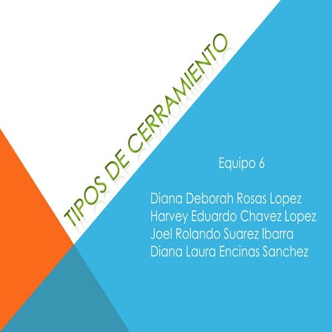 Tipos de cerramiento