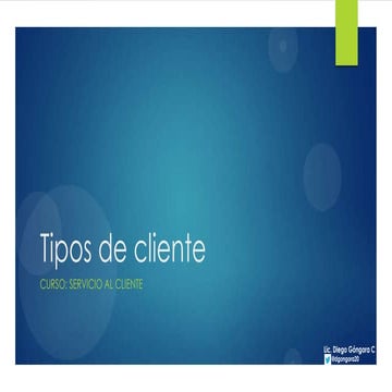 Tipos de clientes