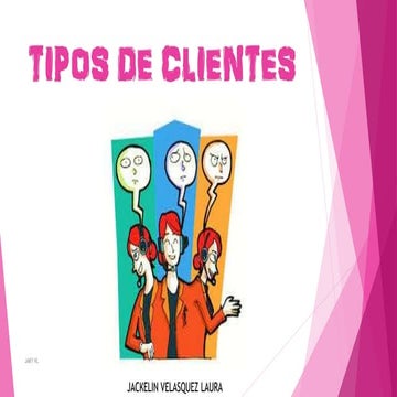 Tipos de clientes- Gerencia de ventas
