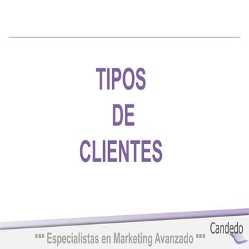 8 tipos de clientes