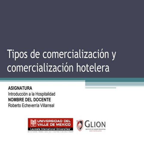 Tipos De Comercializacion