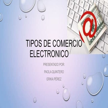 Tipos de Comercio Electronico