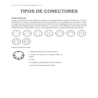Tipos de conectores - Tarik Curto