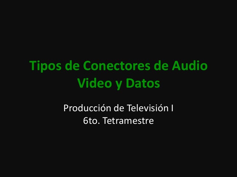 Tipos de conectores (2)