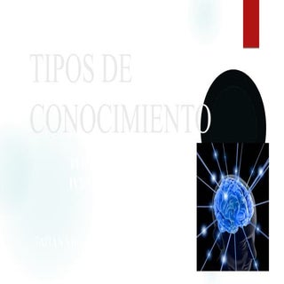 TIPOS Y EJEMPLOS DE CONOCIMIENTOS 