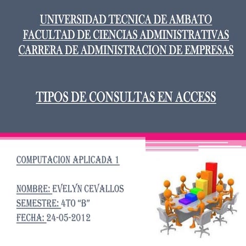 Tipos de consultas en access | PPT