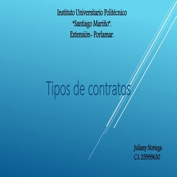 Tipos de contratos
