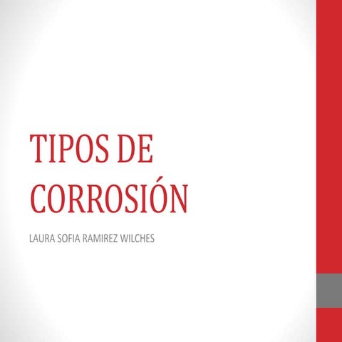 Tipos de corrosión